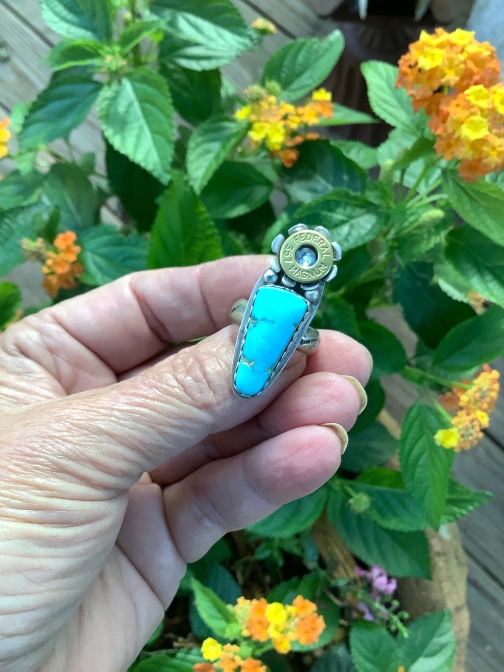 Sterling / Turquoise Ring, 7